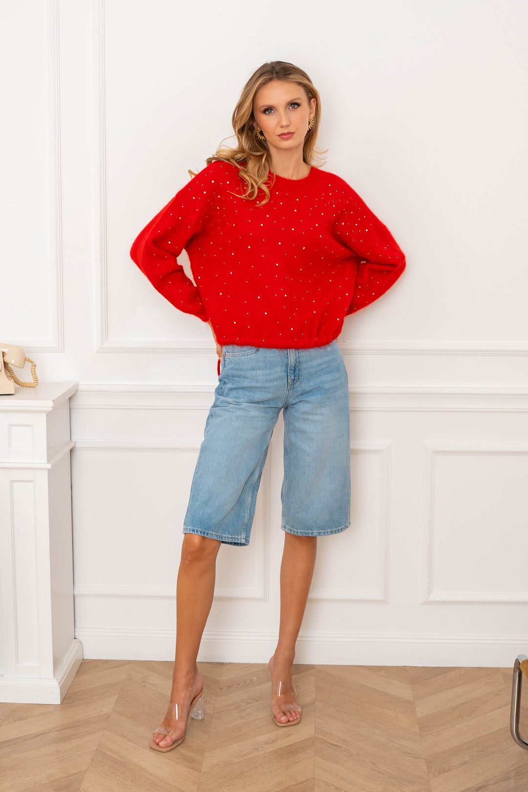 Pull à strass laine cachemire Stella 2630 - GS2630 / Taille