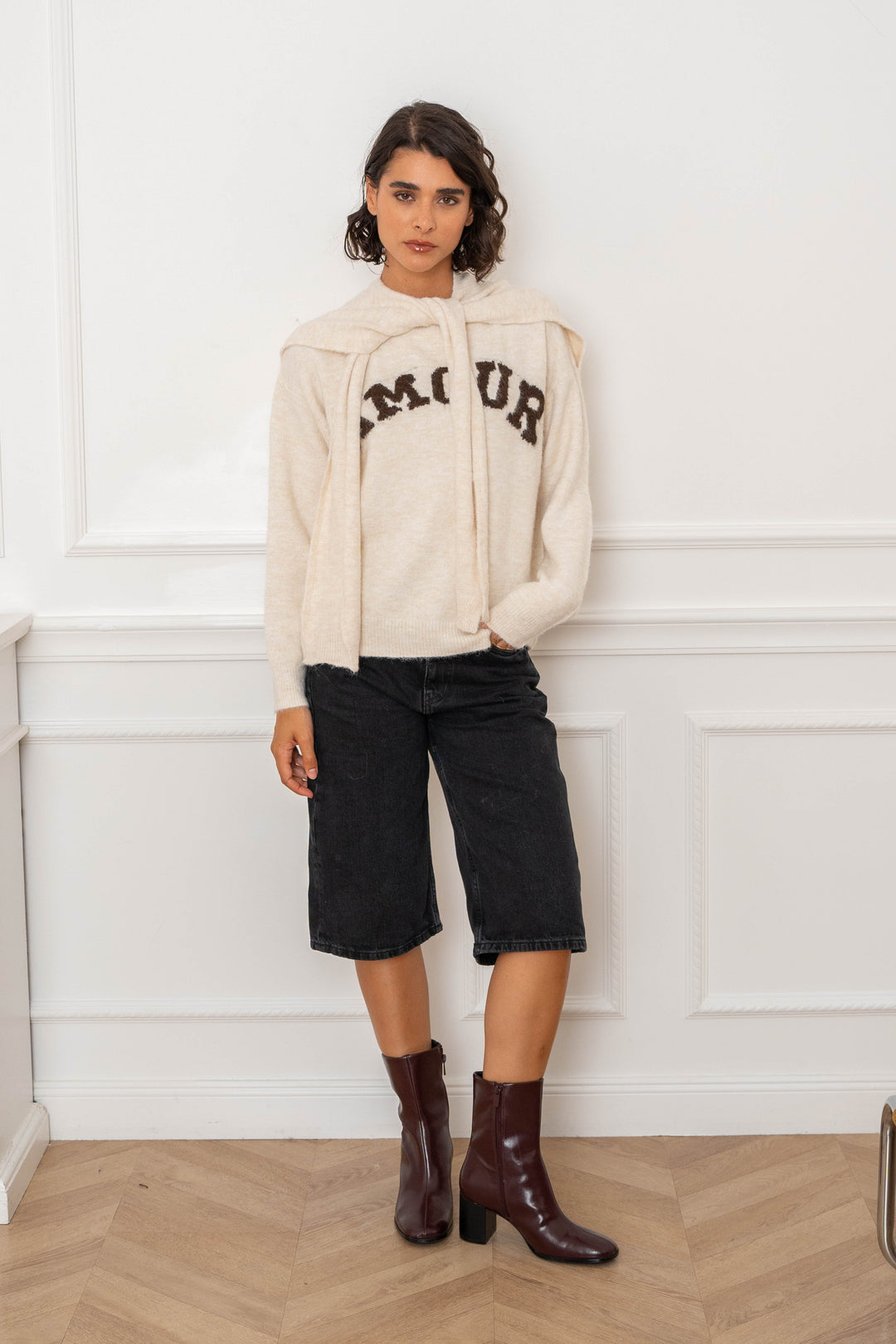 Pull avec accessoire épaules Mona 2686 - GS2686 / Taille