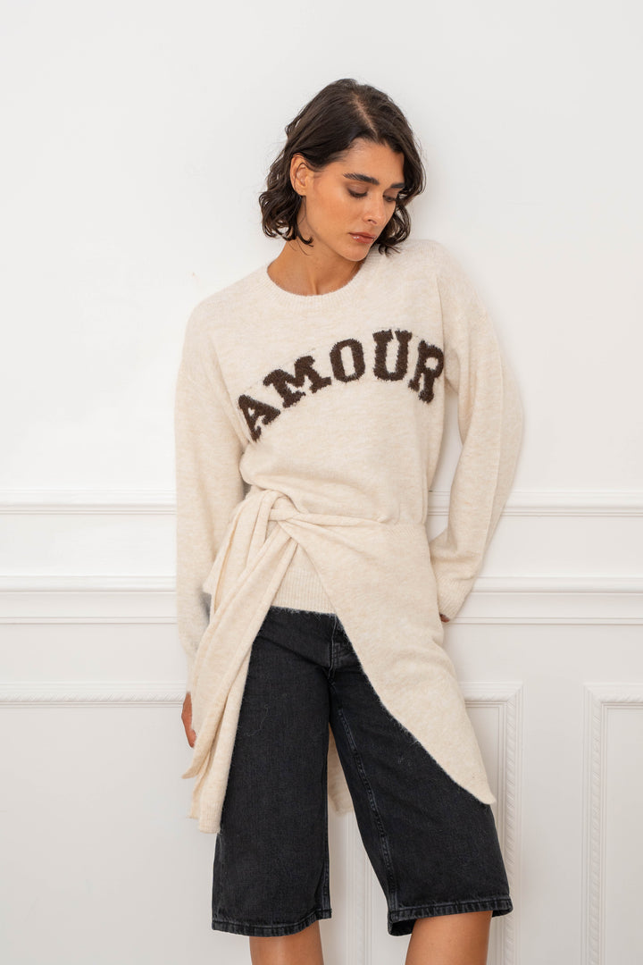 Pull avec accessoire épaules Mona 2686 - GS2686 / Taille