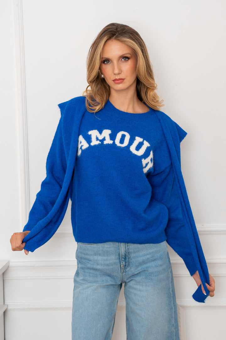 Pull avec accessoire épaules Mona 2686 - GS2686 / Taille
