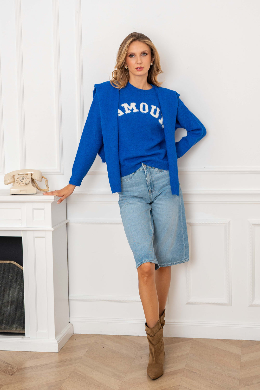 Pull avec accessoire épaules Mona 2686 - GS2686 / Taille