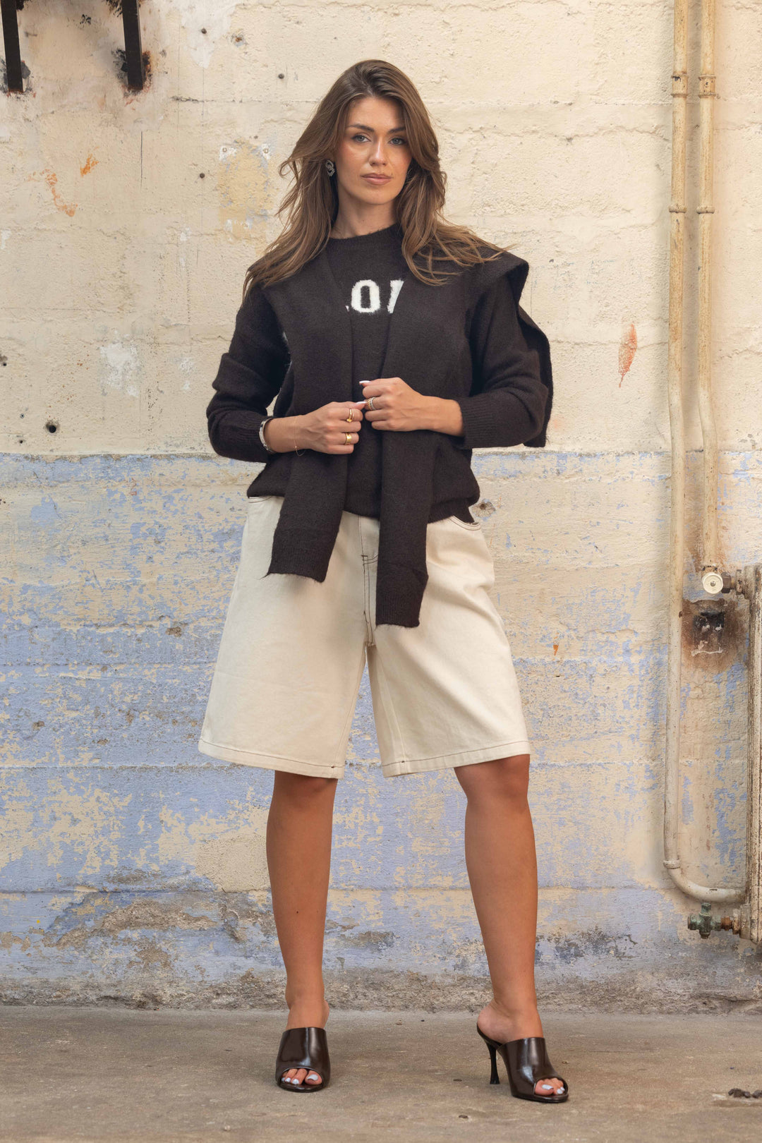 Pull avec accessoire épaules Mona 2686 - GS2686 / Taille
