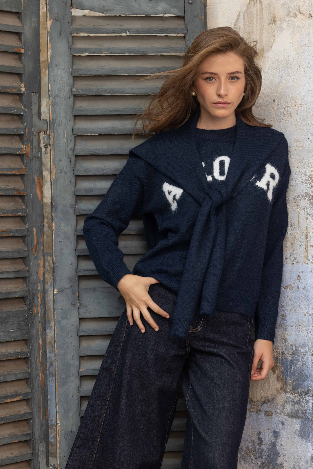 Pull avec accessoire épaules Mona 2686 - GS2686 / Taille