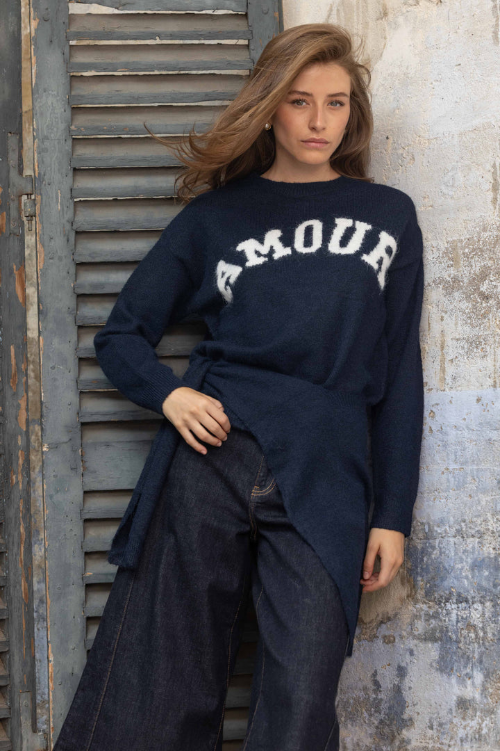 Pull avec accessoire épaules Mona 2686 - GS2686 / Taille