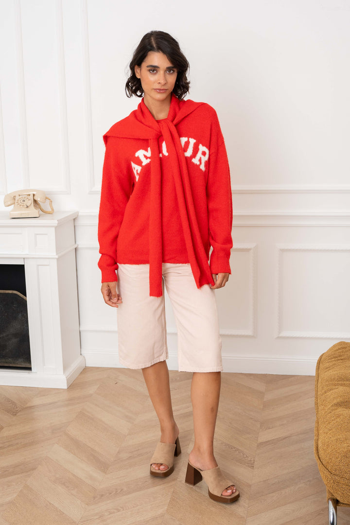 Pull avec accessoire épaules Mona 2686 - GS2686 / Taille