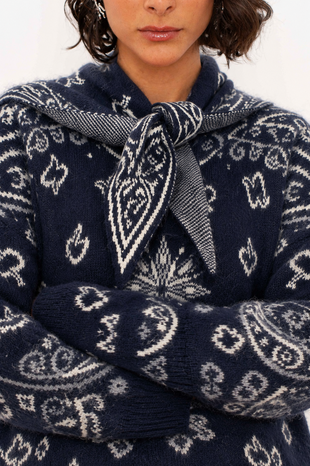 Pull Bandana Foulard Jessy 2659 - Taille Unique: 34-40