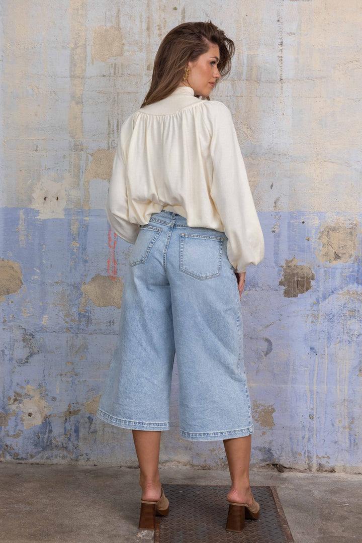 Pull Col Montant Drapé Lola 26011 - Taille unique: 36 au 42