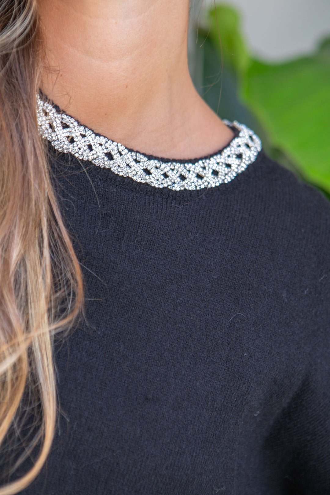 Pull col perlé Louve Taille unique / Noir pulls