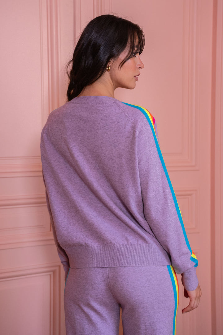 Pull col v arc en ciel Capsule Taille unique / Parle pulls