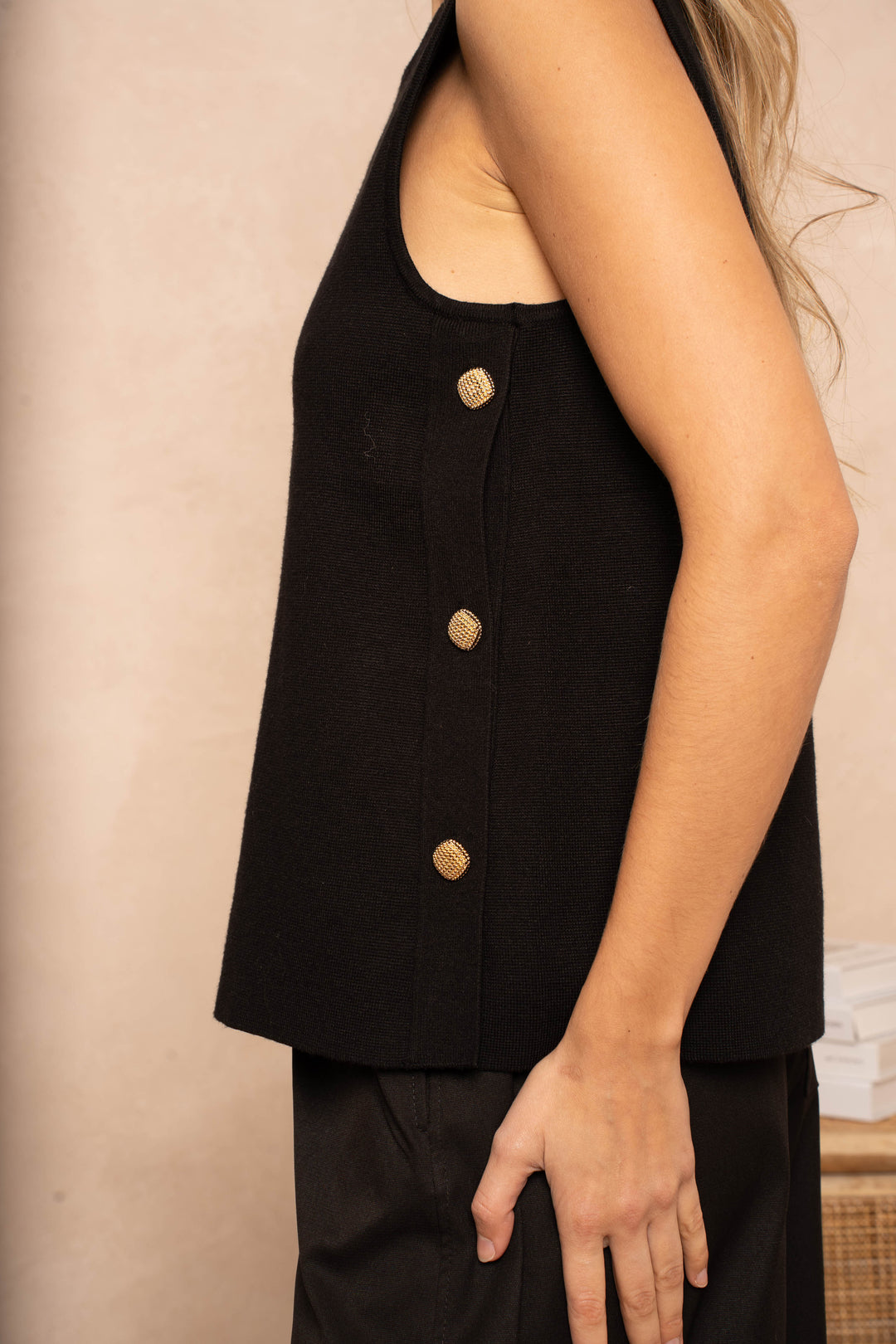 Pull Débardeur Milly - Taille unique / Noir - pull