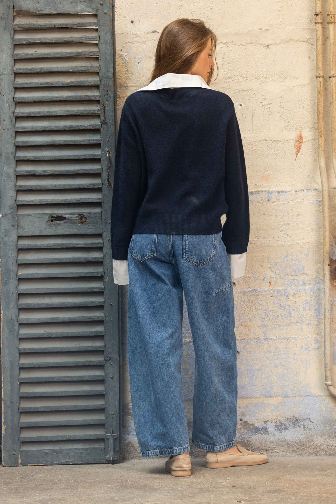 Pull effet superposé avec chemise intégrée Naomi 2697