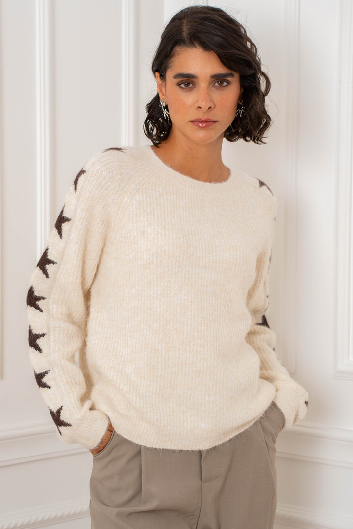 Pull en maille à étoiles Estrella 2685 - GS2685 / Taille