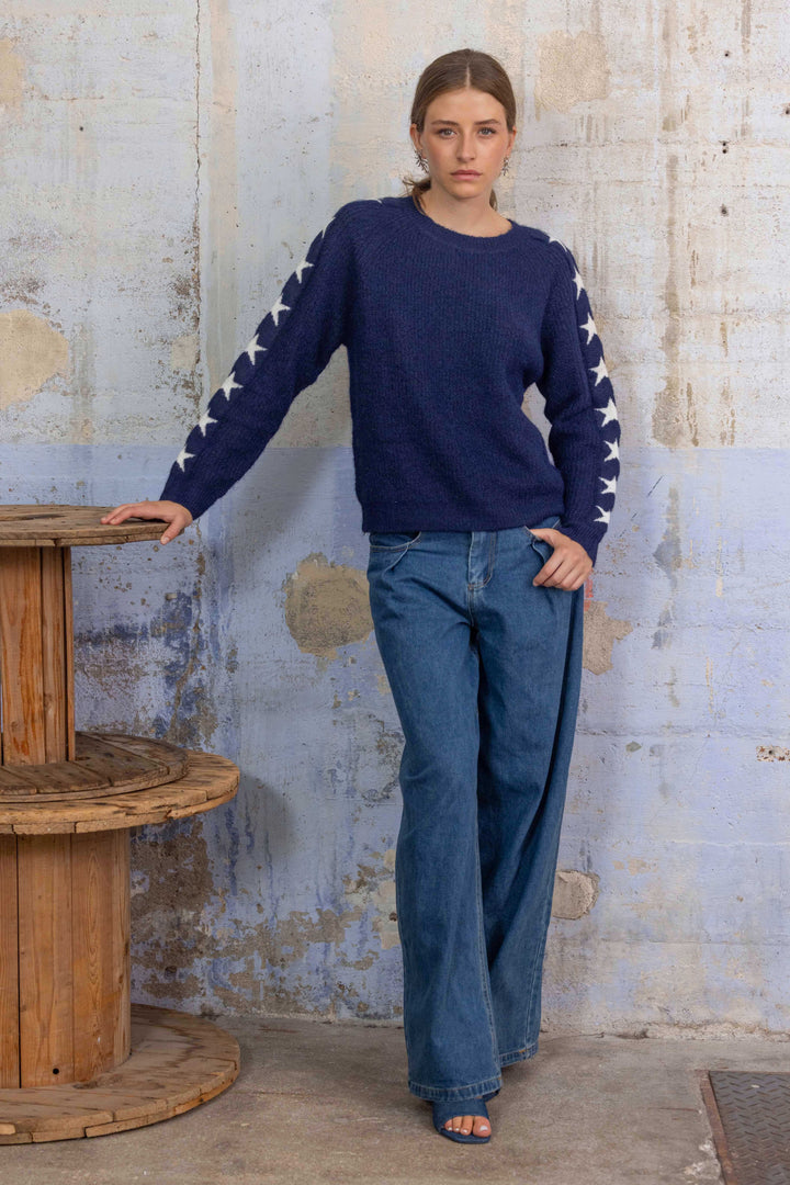 Pull en maille à étoiles Estrella 2685 - GS2685 / Taille