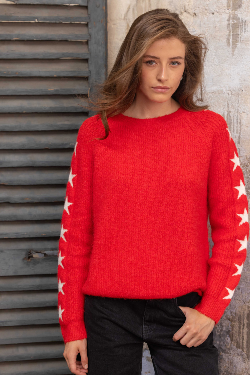 Pull en maille à étoiles Estrella 2685 - GS2685 / Taille
