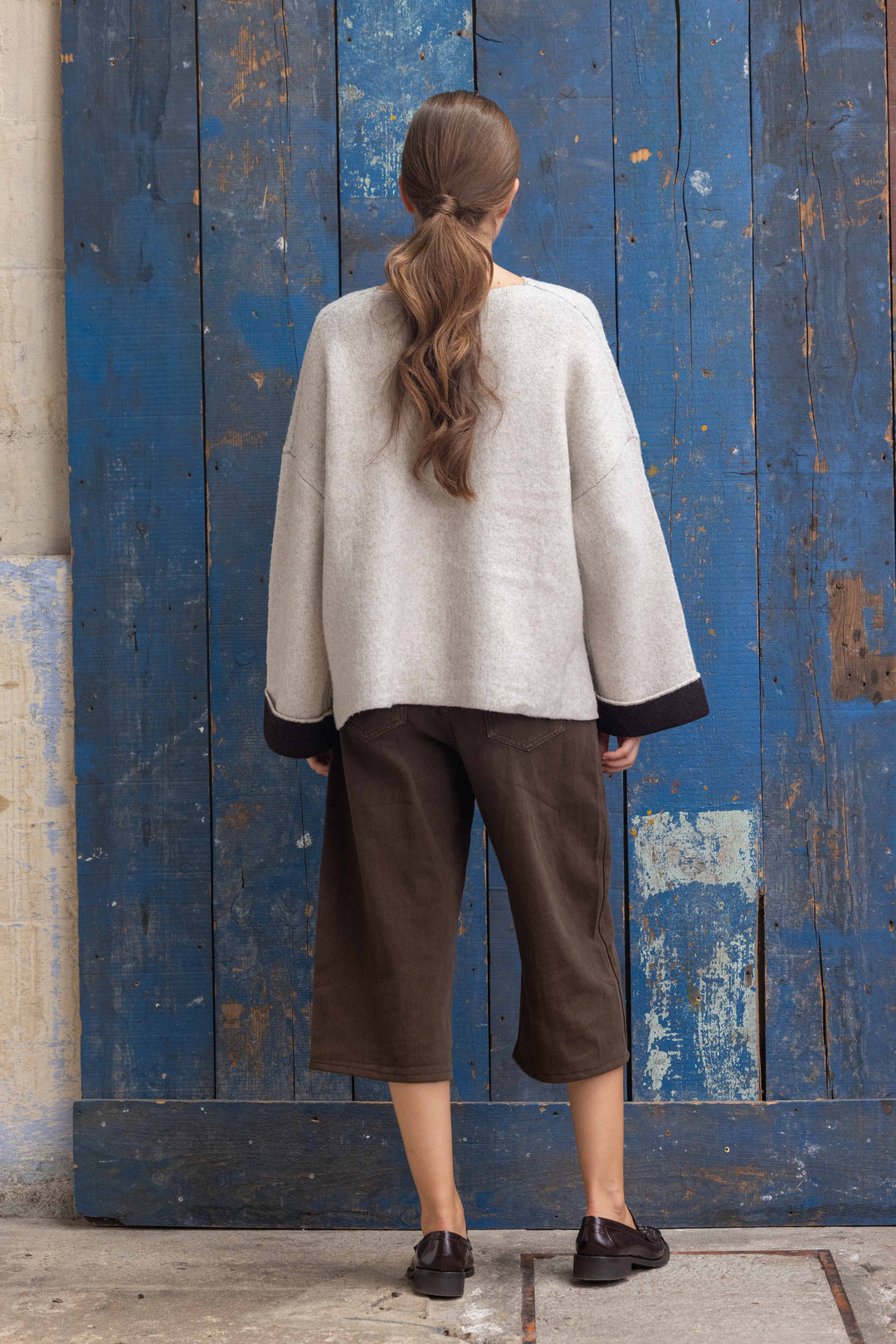Pull en maille Ginny 2692 - Taille unique: 36 au 42 / Ecru
