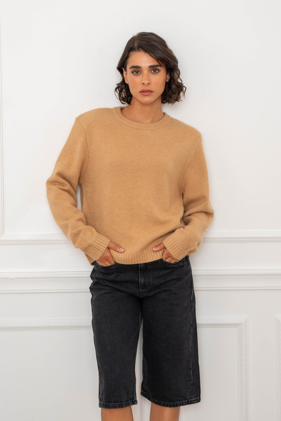 Pull Epaulettes en maille col rond Paloma 2688 - GS2688