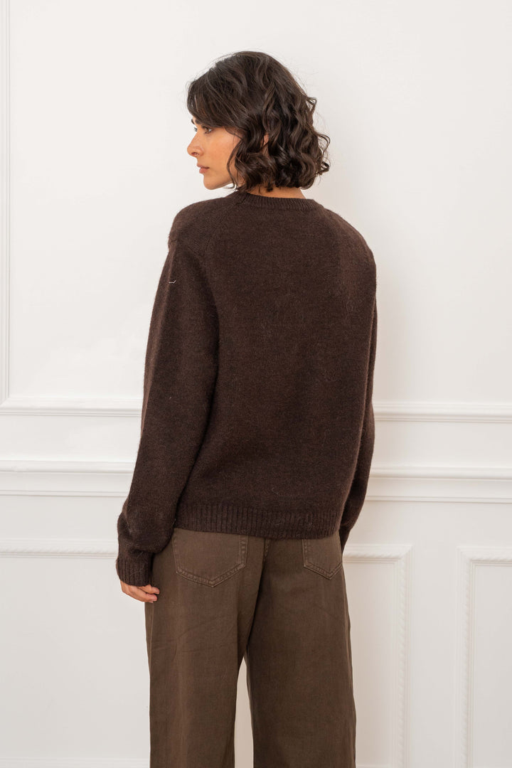 Pull Epaulettes en maille col rond Paloma 2688 - GS2688