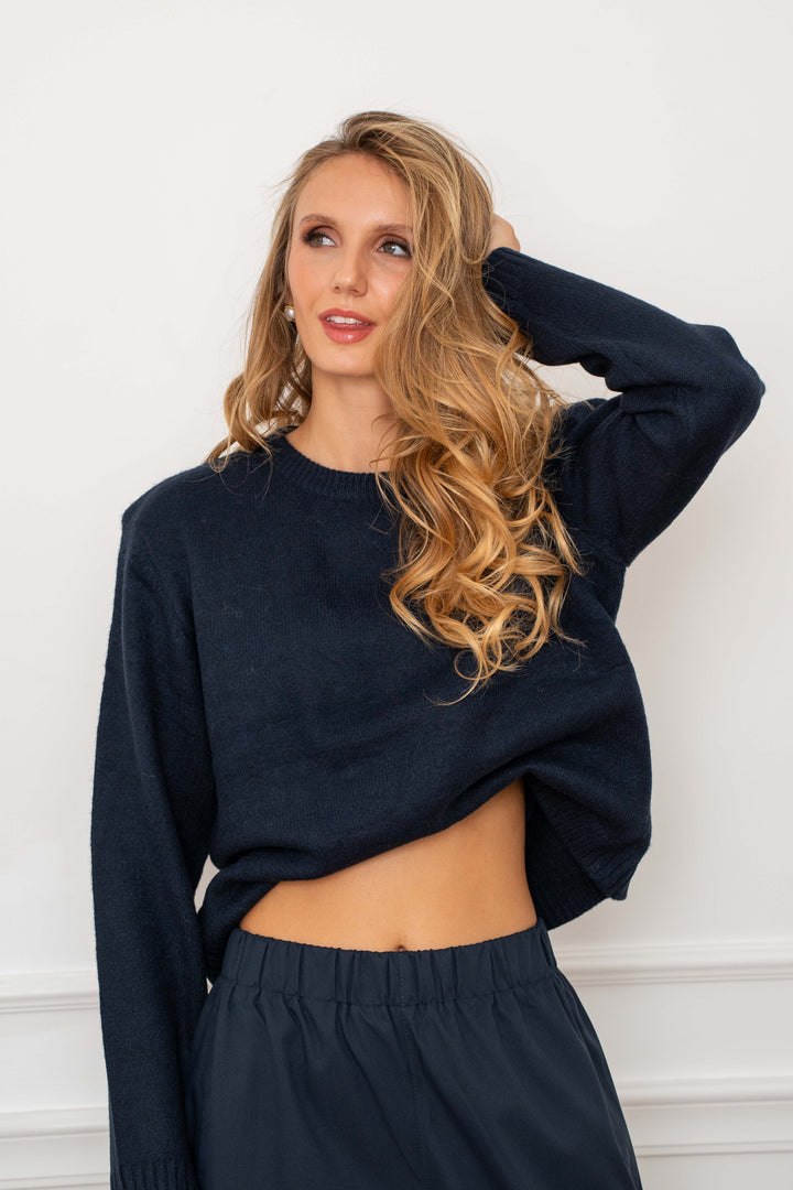 Pull Epaulettes en maille col rond Paloma 2688 - GS2688