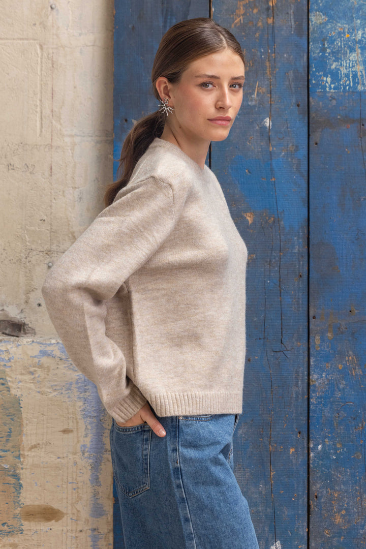 Pull Epaulettes en maille col rond Paloma 2688 - GS2688