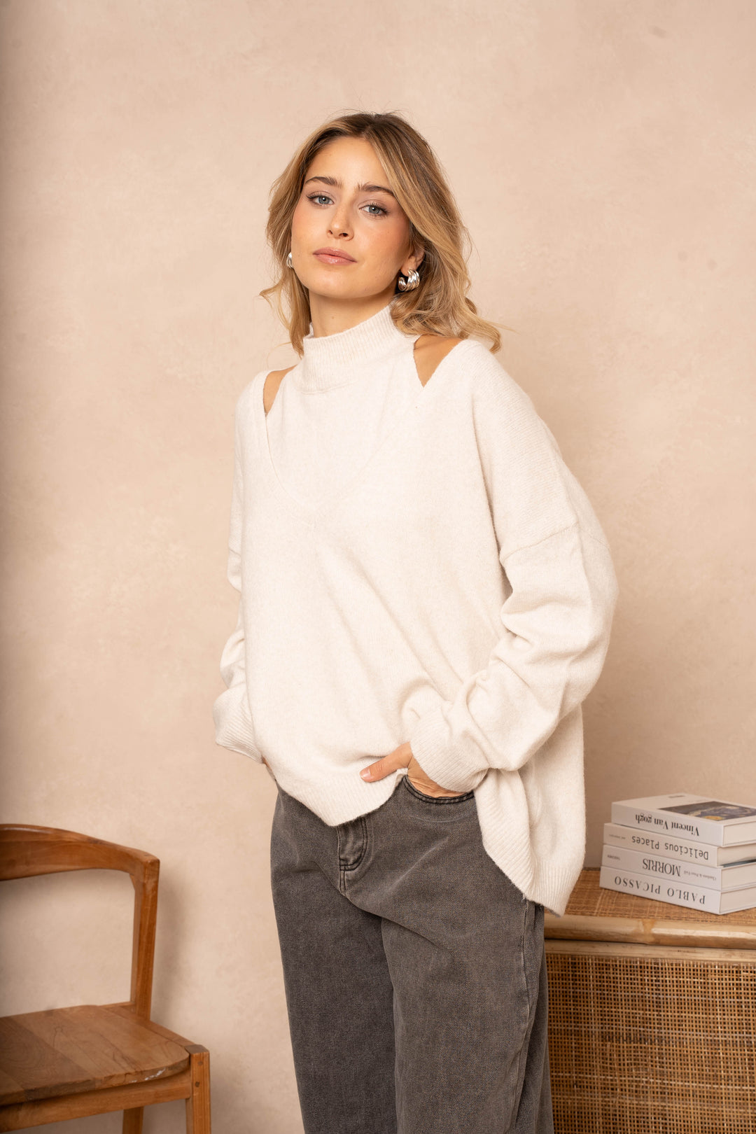 Pull et Débardeur pull Heline - Taille unique / Ecru