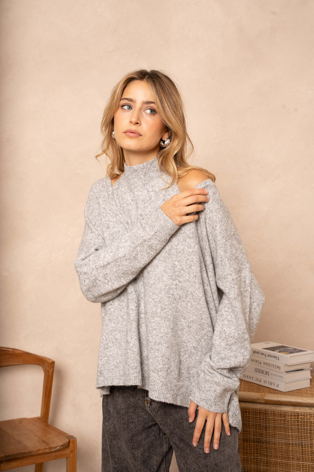 Pull et Débardeur pull Heline - Taille unique / Gris clair