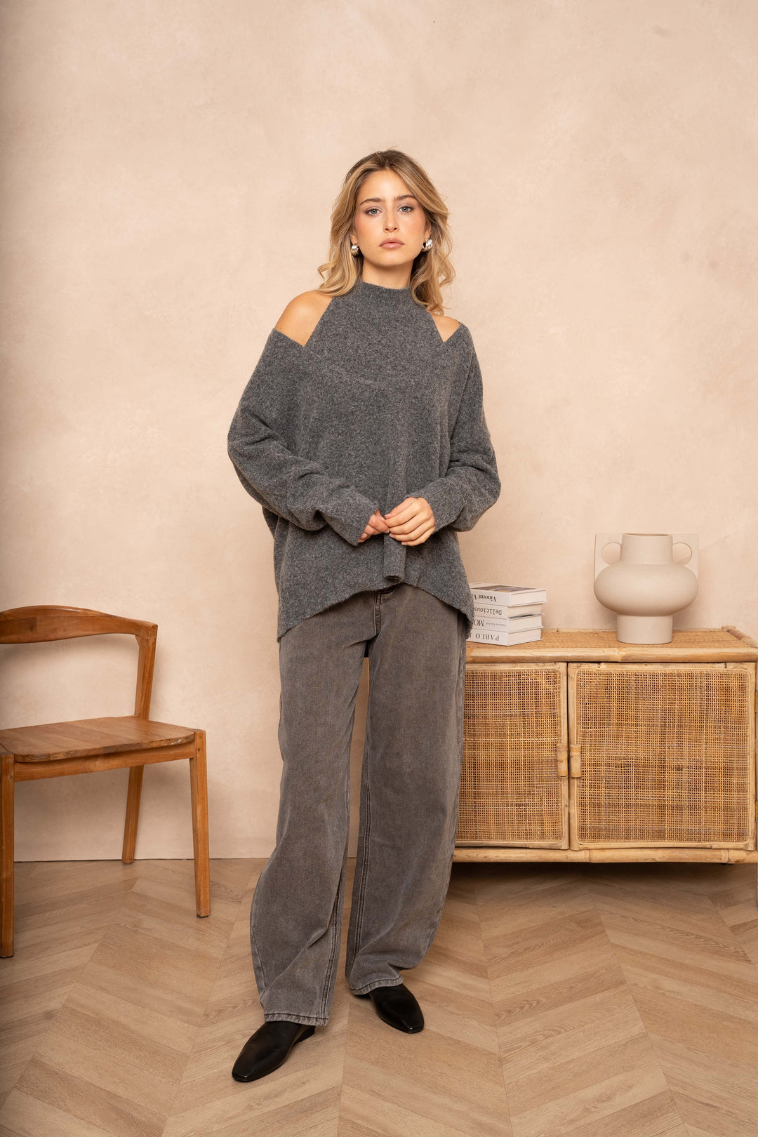Pull et Débardeur pull Heline - Taille unique / Gris foncé