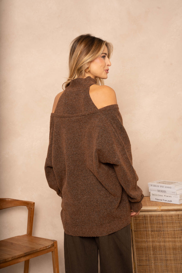 Pull et Débardeur pull Heline - Taille unique / Marron