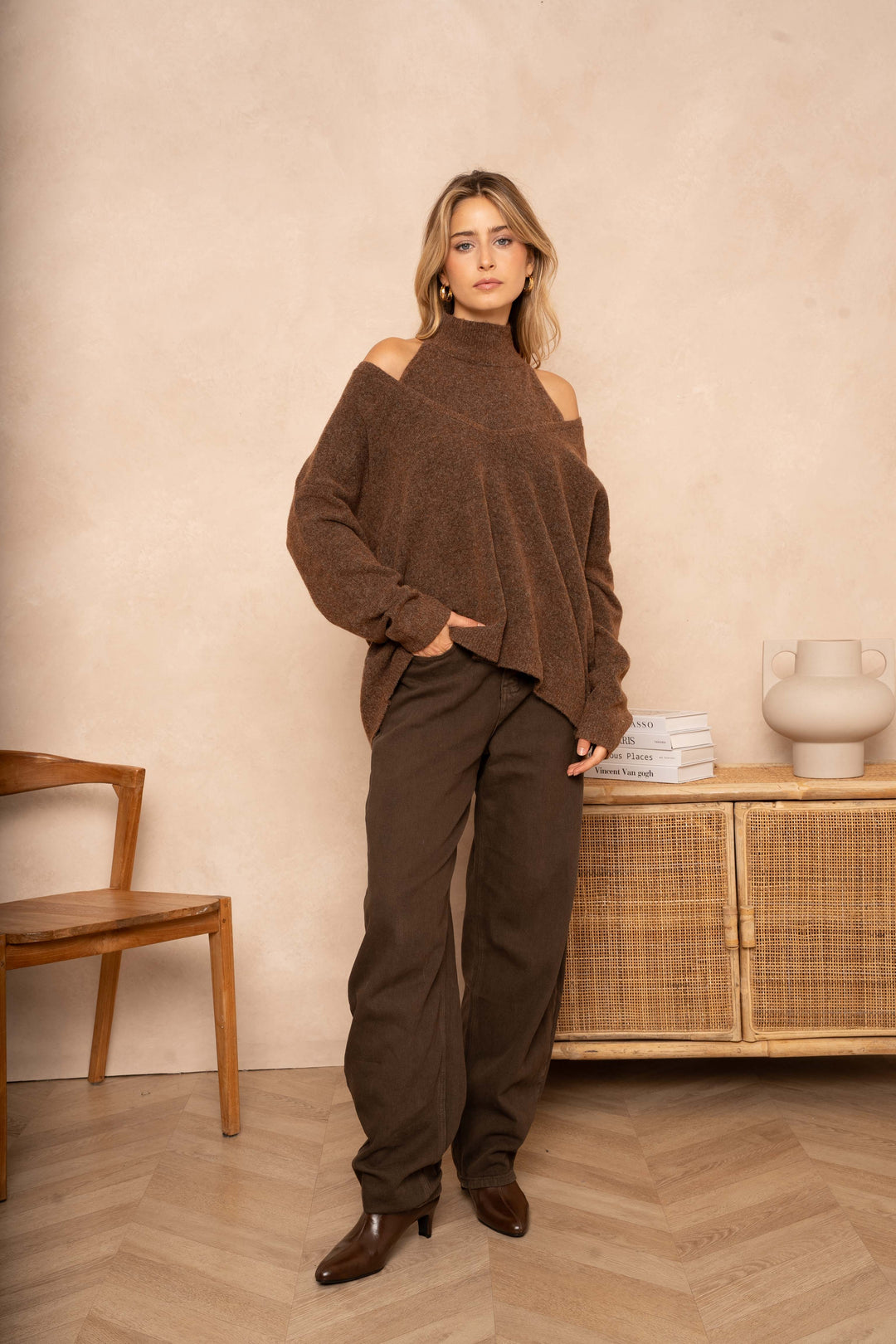 Pull et Débardeur pull Heline - Taille unique / Marron