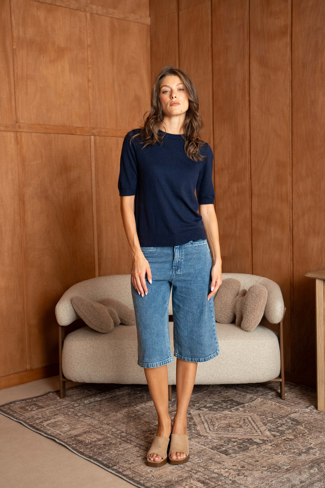 Pull Fin manches courtes Nolya - Taille Unique: 34-40