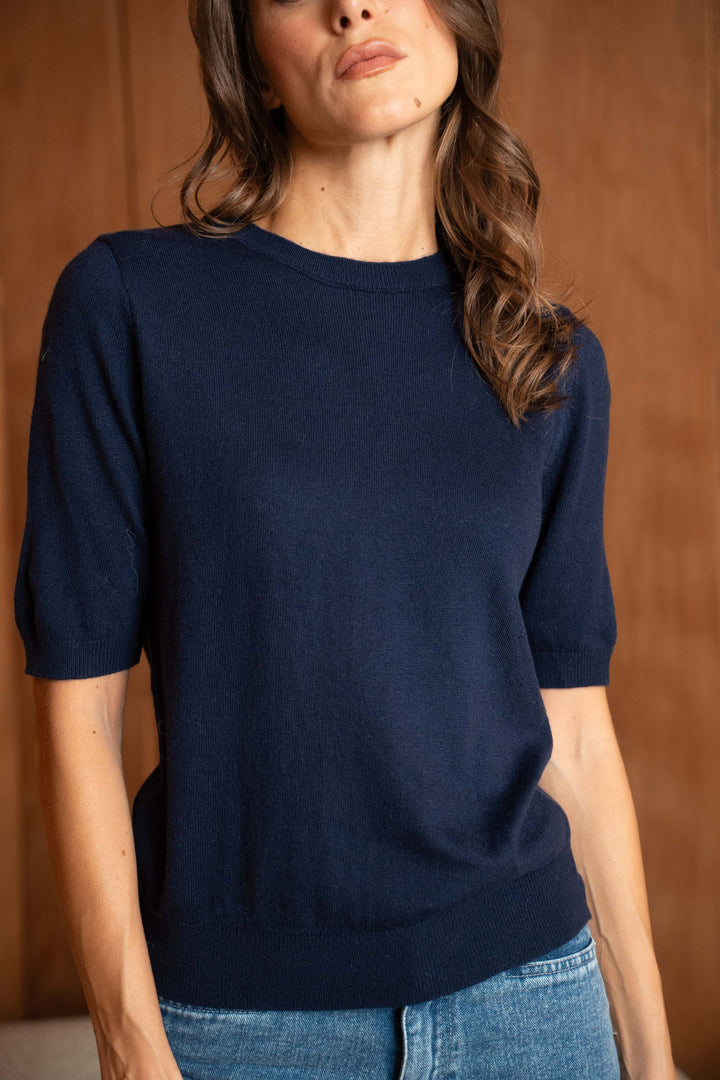 Pull Fin manches courtes Nolya - Taille Unique: 34-40