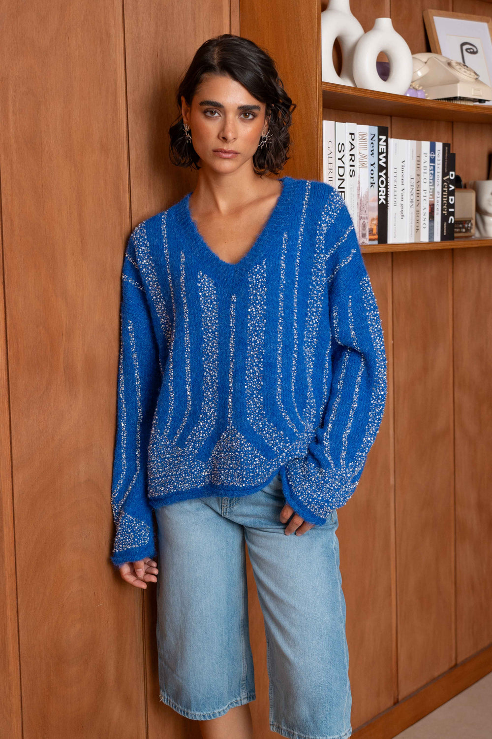 Pull à strass Luna 2632 - GS2632 / Taille Unique: Du 36