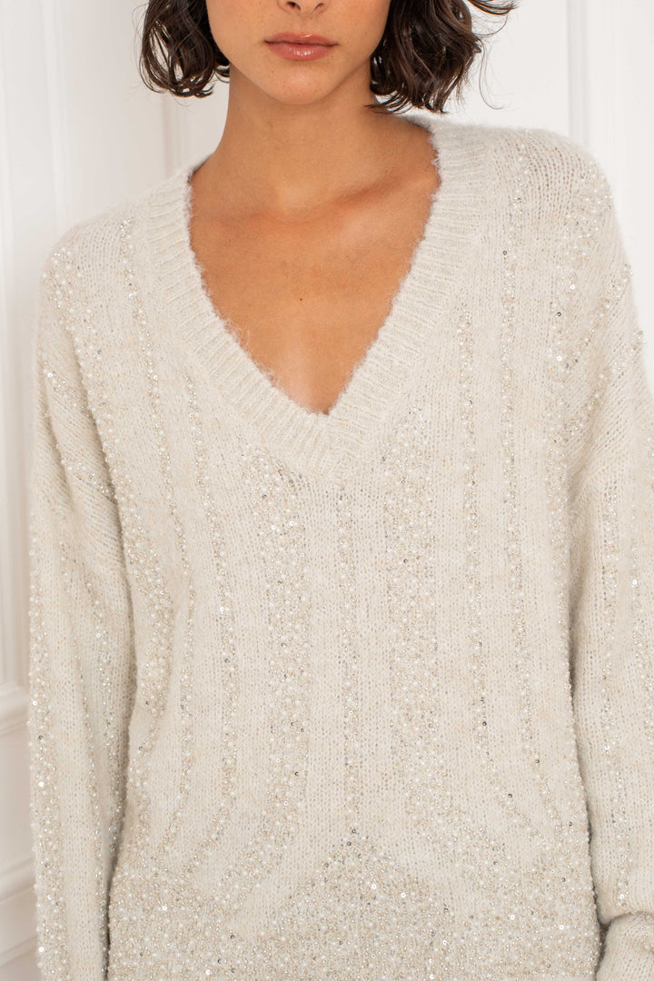 Pull à strass Luna 2632 - GS2632 / Taille Unique: Du 36
