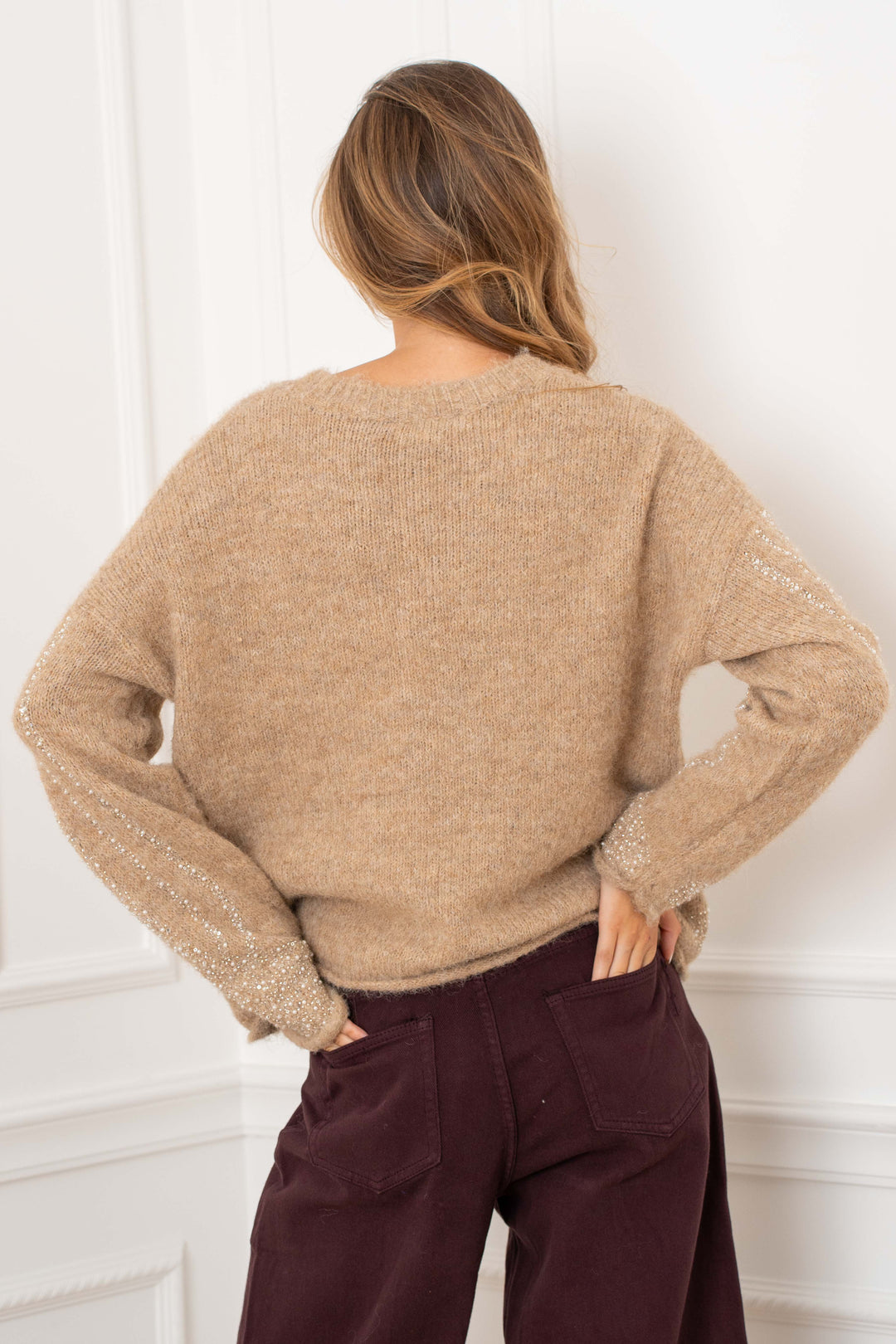 Pull à strass Luna 2632 - GS2632 / Taille Unique: Du 36