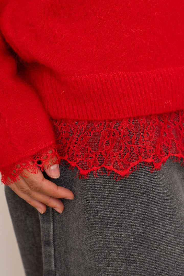 Pull laine cahemire avec dentelle Maya 2636 - GS2636