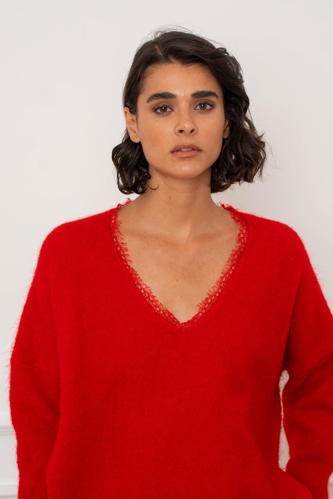 Pull laine cahemire avec dentelle Maya 2636 - GS2636