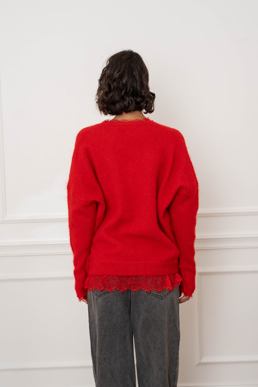 Pull laine cahemire avec dentelle Maya 2636 - GS2636