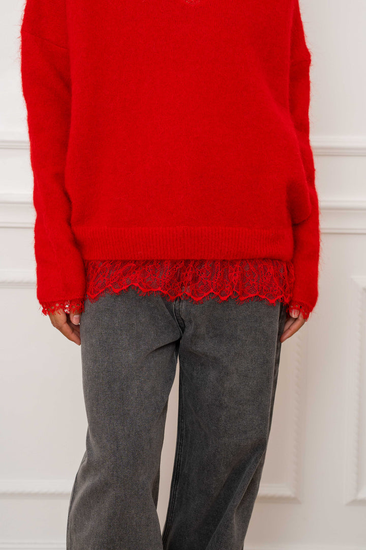 Pull laine cahemire avec dentelle Maya 2636 - GS2636