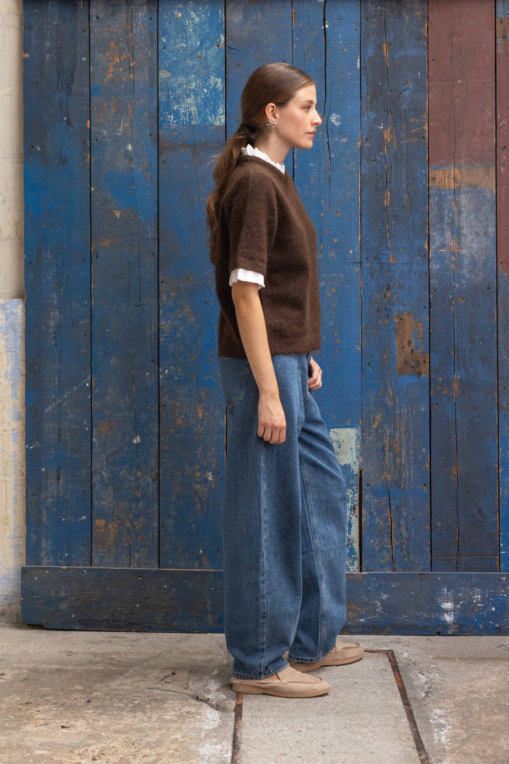 Pull manches courtes Lia 2708 - Taille unique: 36 au 42