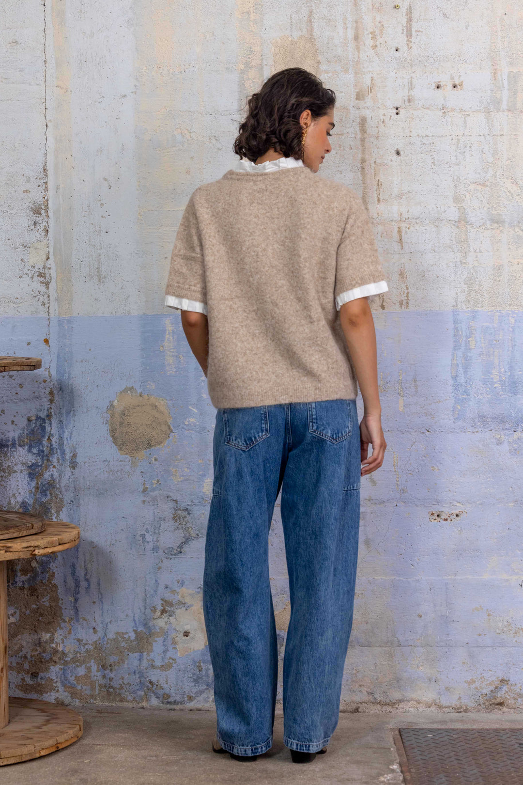 Pull manches courtes Lia 2708 - Taille unique: 36 au 42