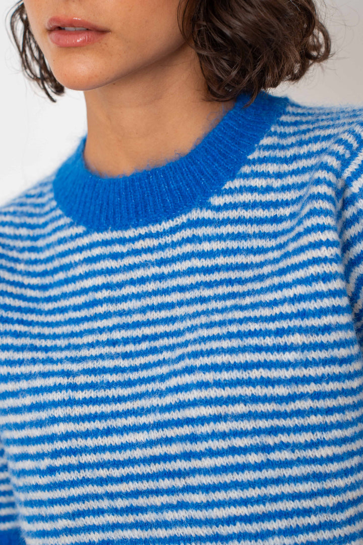 Pull marinière sans manches Cassie 2699 - Taille unique: 36