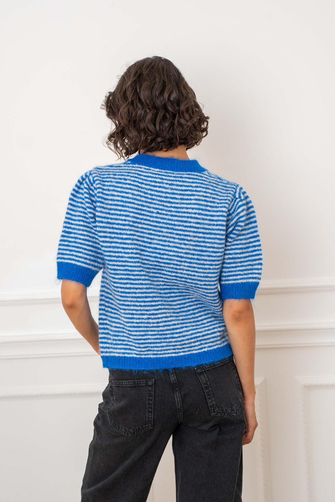 Pull marinière sans manches Cassie 2699 - Taille unique: 36