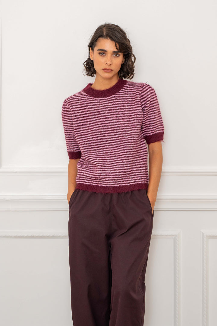 Pull marinière sans manches Cassie 2699 - Taille unique: 36
