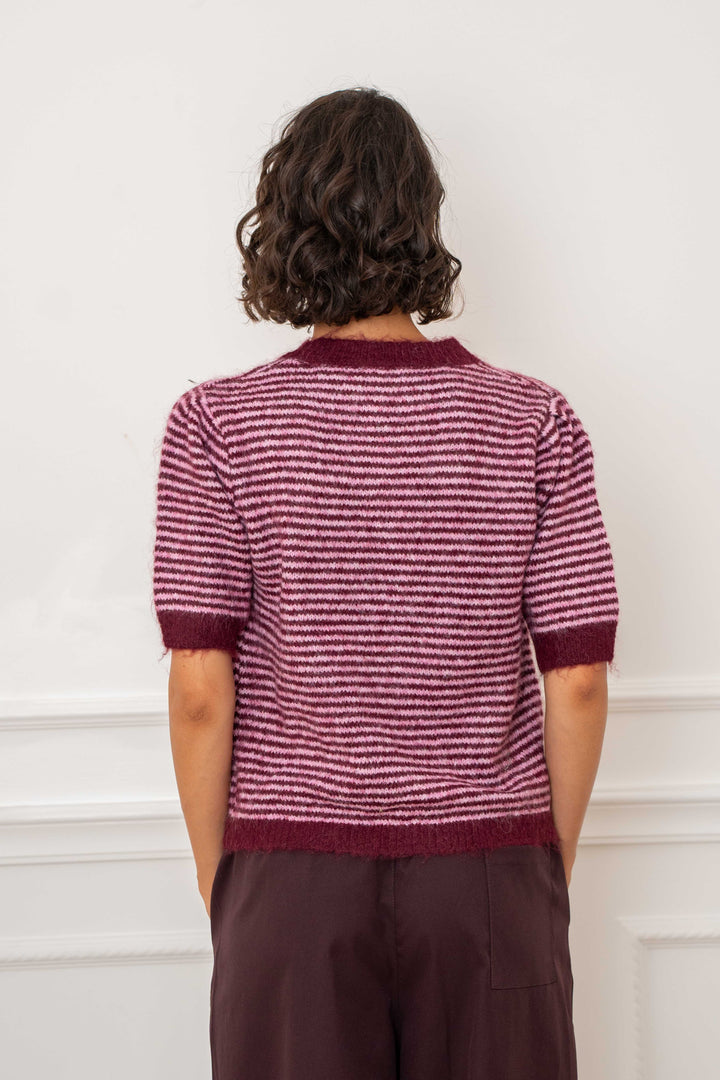 Pull marinière sans manches Cassie 2699 - Taille unique: 36