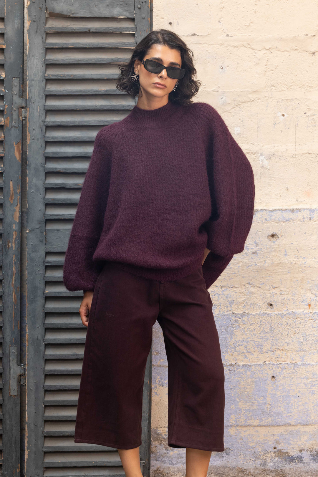 Pull oversize à manches ballon Rosalia 2702 - Taille