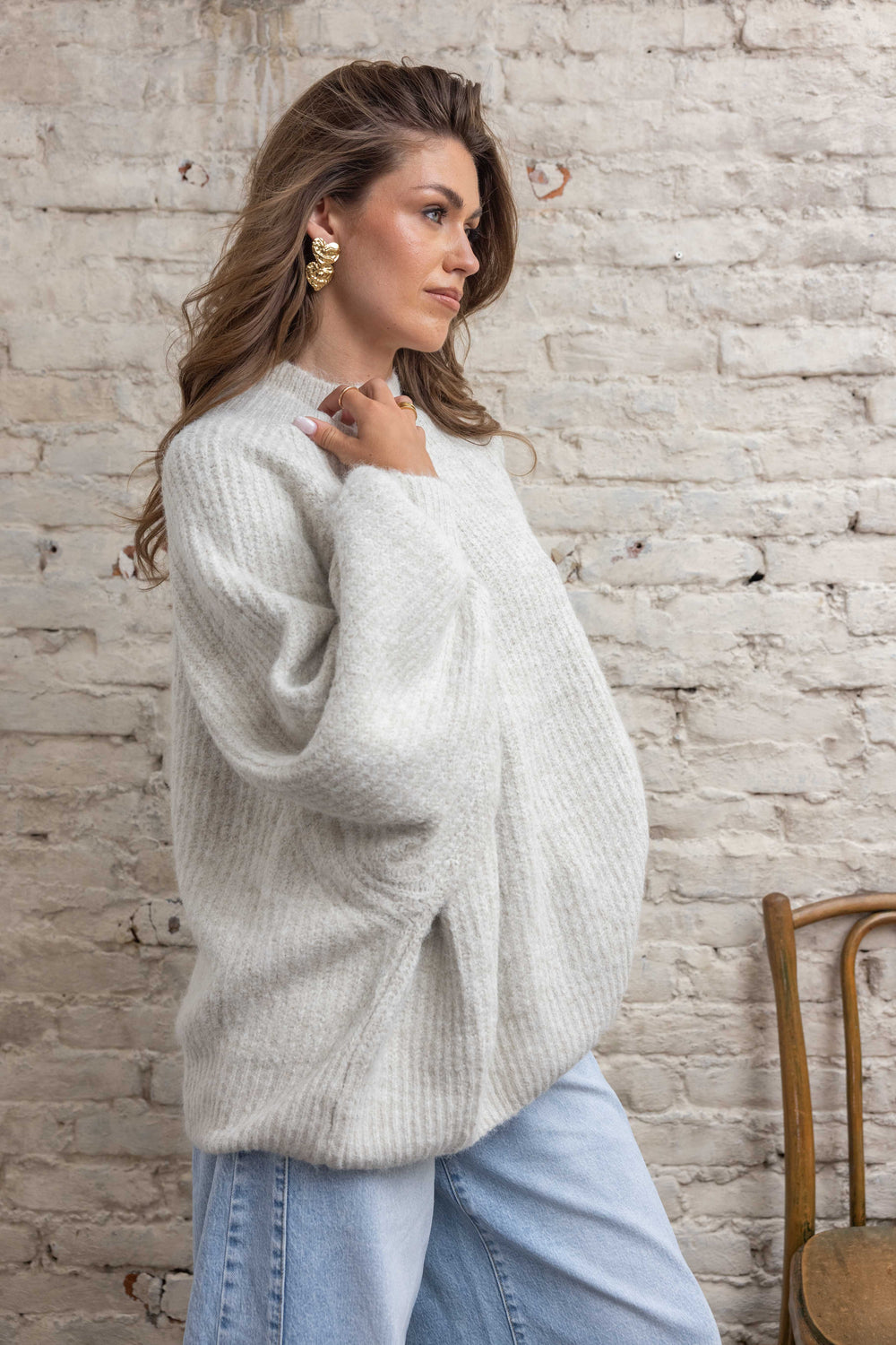 Pull oversize à manches ballon Rosalia 2702 - Taille