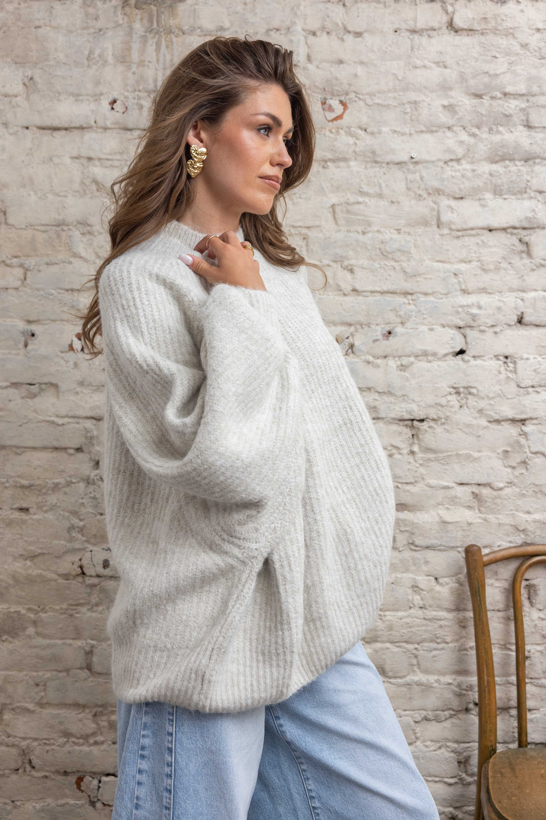 Pull oversize à manches ballon Rosalia 2702 - Taille