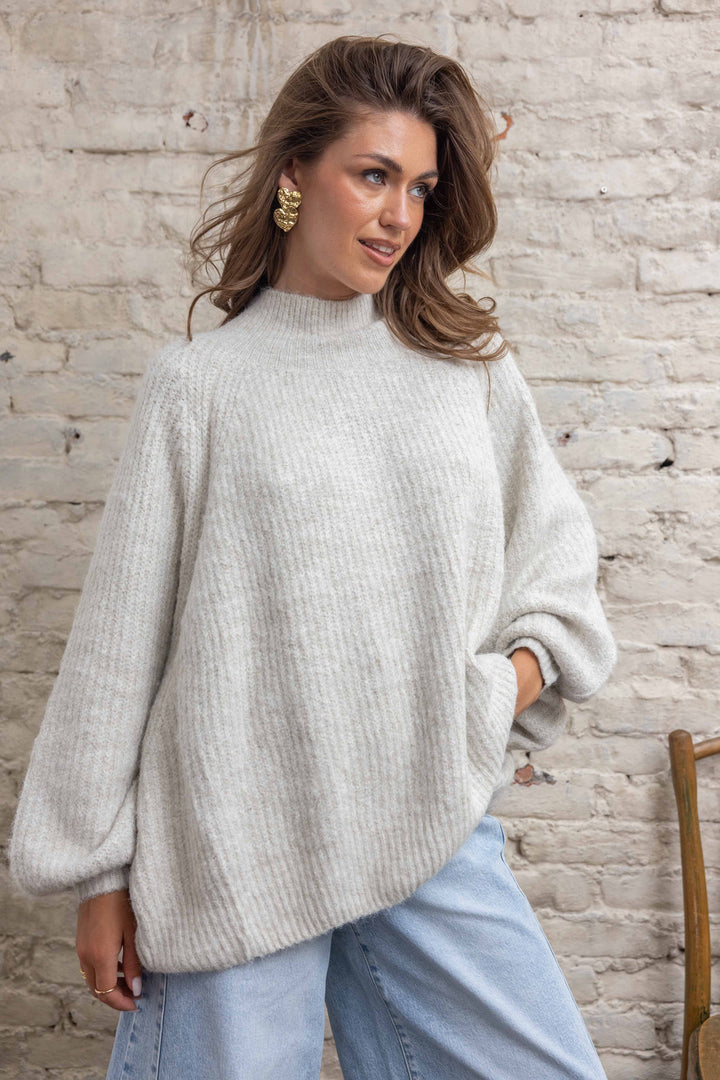 Pull oversize à manches ballon Rosalia 2702 - Taille