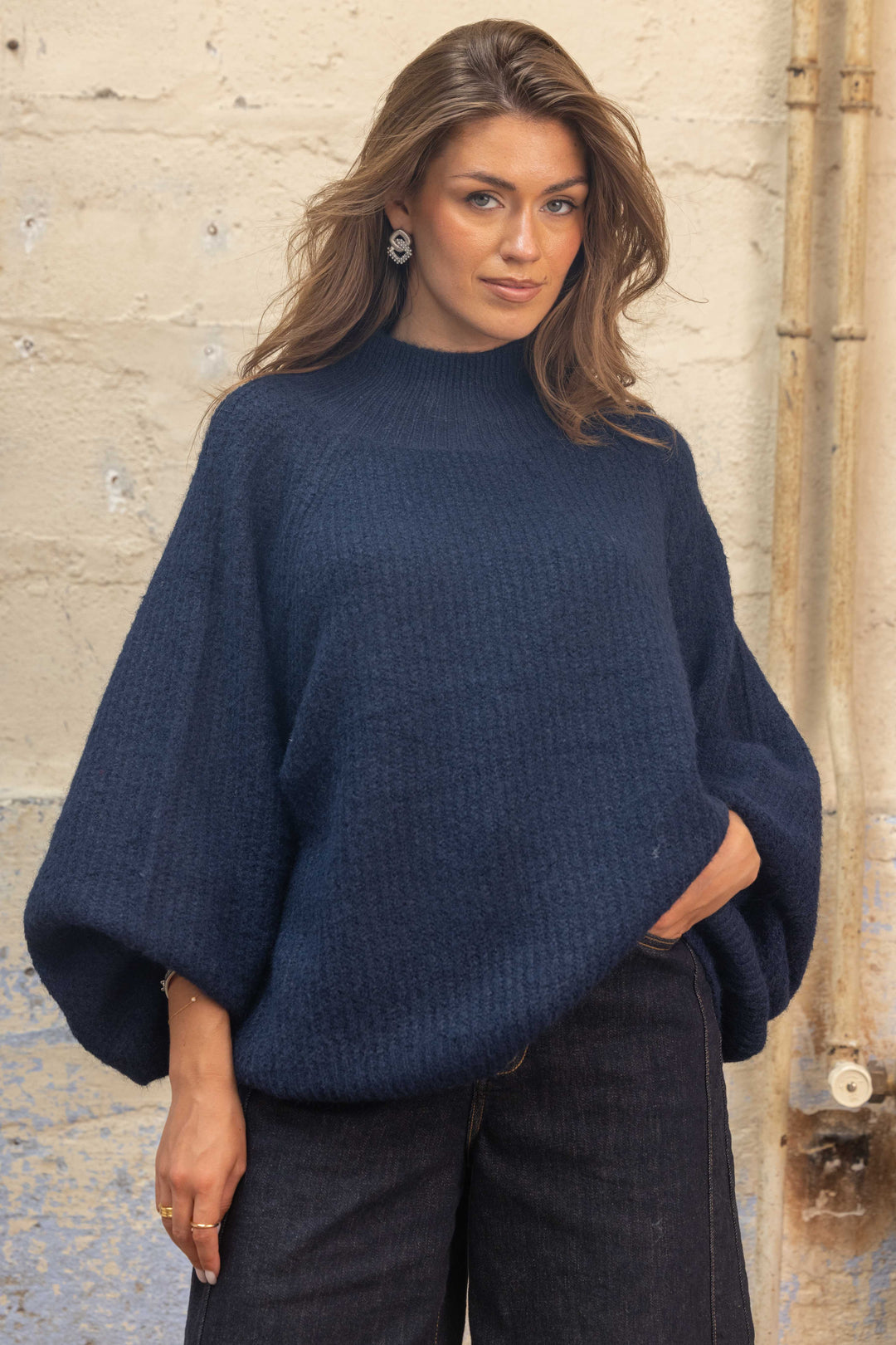 Pull oversize à manches ballon Rosalia 2702 - Taille