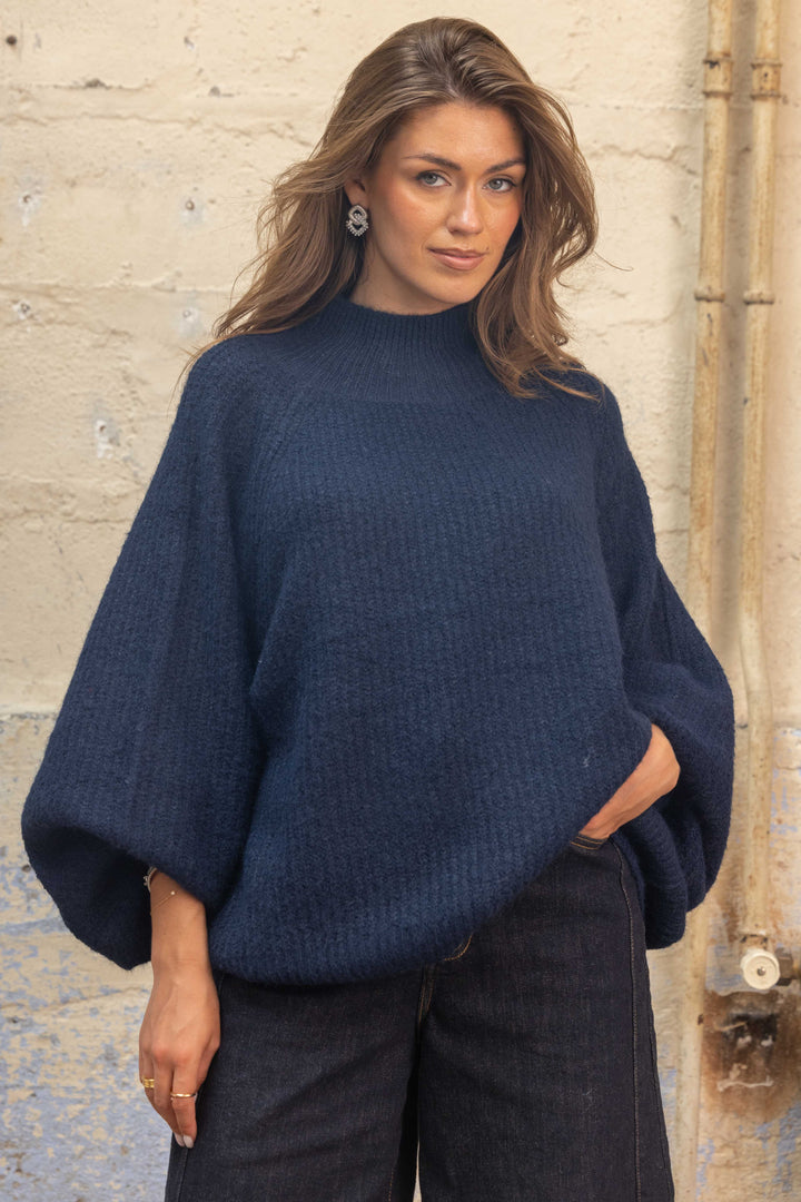 Pull oversize à manches ballon Rosalia 2702 - Taille