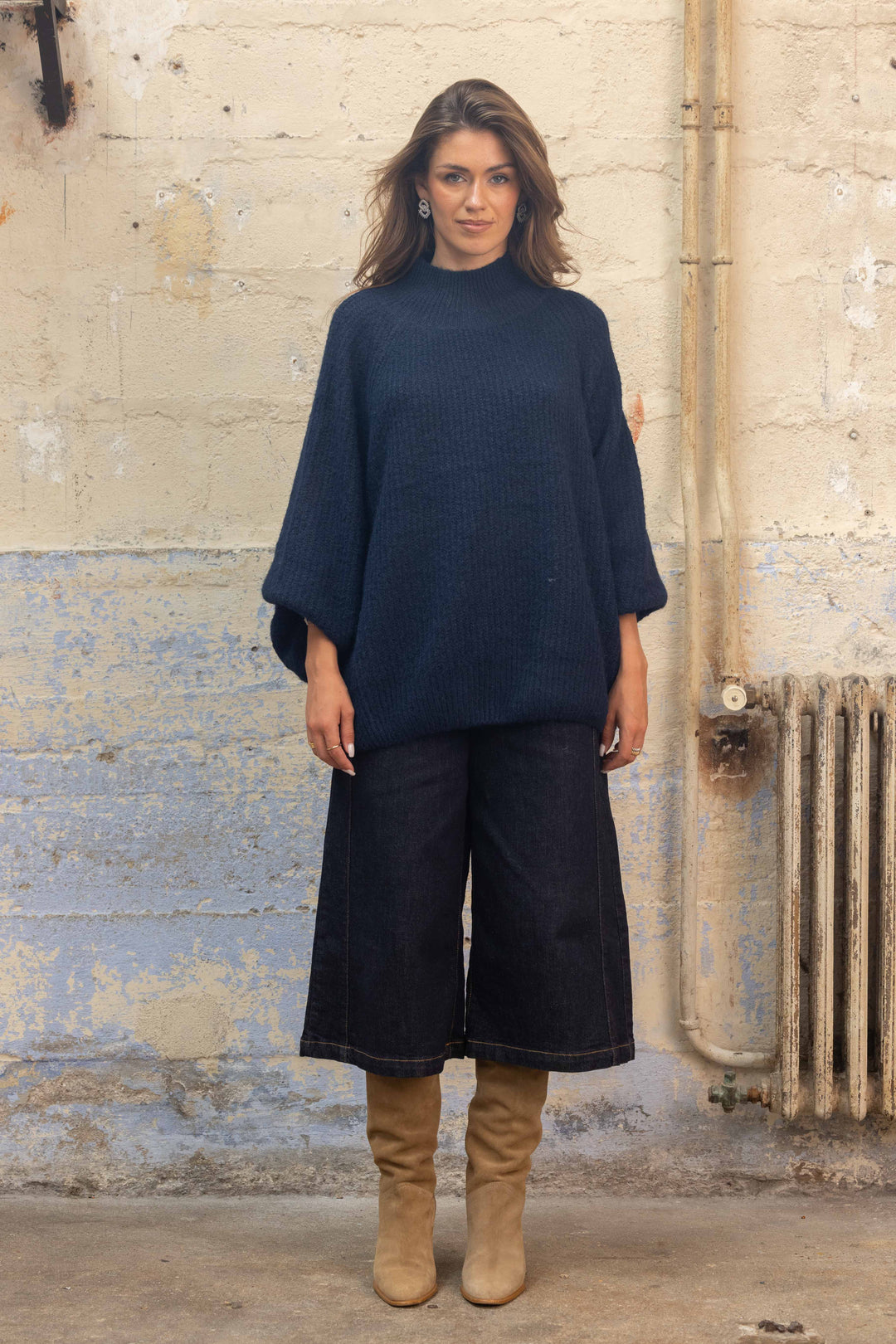 Pull oversize à manches ballon Rosalia 2702 - Taille